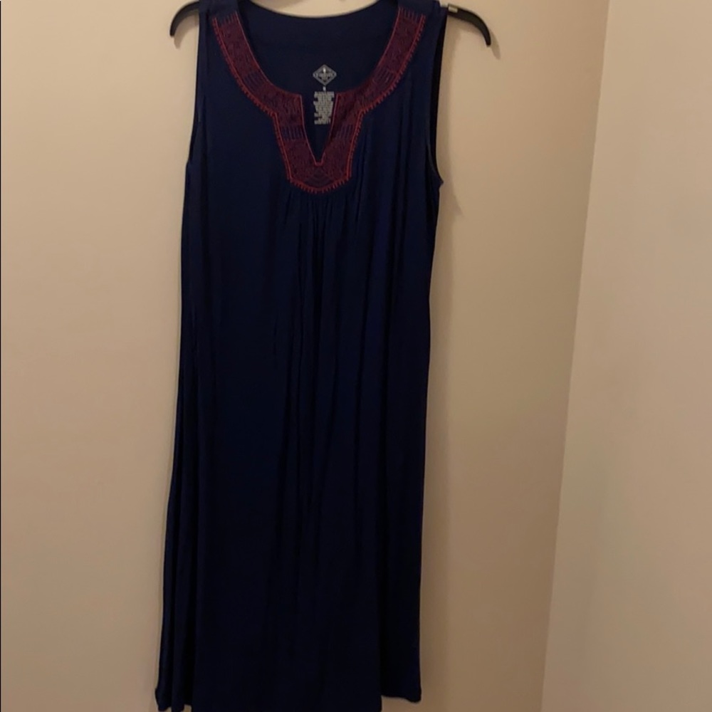 Navy swing dress